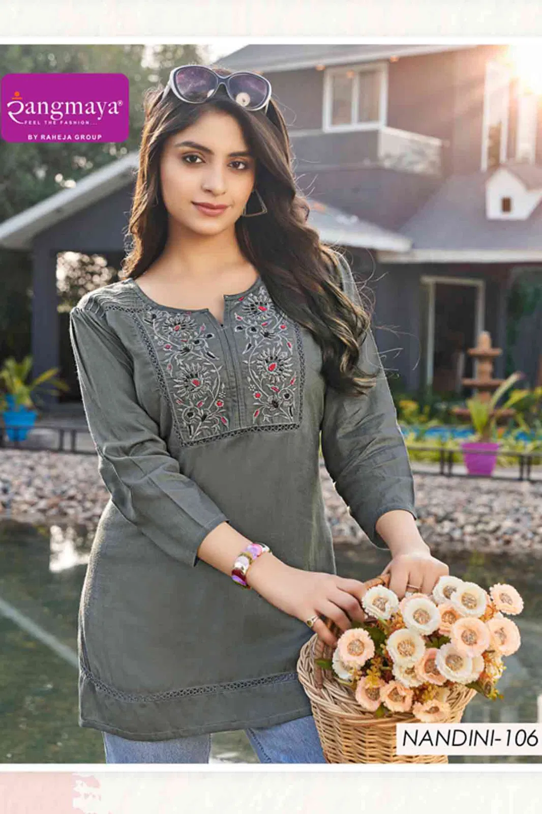 Nandini By Rangmaya Rayon Wholesale Tunic Ladies Top Suppliers In Mumbai